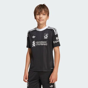 Maillot Liverpool F.C. Third Gardien Junior 2025/26 Noir