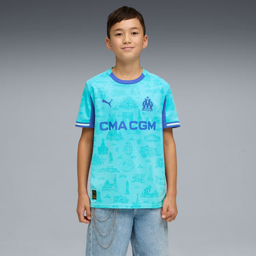 Maillot Gardien OM Édition Spéciale Monumentale Junior 2025/26 Bleu