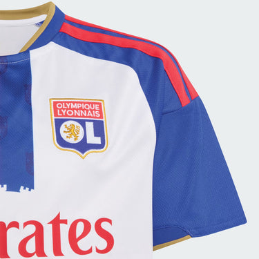 Maillot Olympique Lyonnais Domicile Enfant 2026/27 Blanc Bleu Rouge