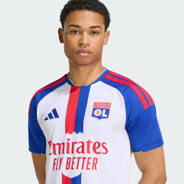 Maillot Olympique Lyonnais Domicile Homme 2026/27 Blanc Bleu Rouge