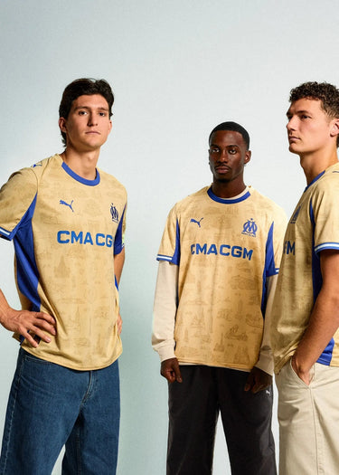 Maillot OM Édition Spéciale Marseille Monumentale Enfant 2025/26 Or PUMA