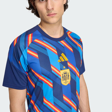 Maillot Pré-Match Domicile Espagne Homme 2026 Bleu - Coupe du Monde