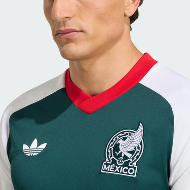Maillot Pré-Match Extérieur Mexique Homme 2026 Blanc - Coupe du Monde 2026 FIFA