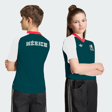 Maillot Pré-Match Extérieur Mexique Enfant 2026 Blanc - Coupe du Monde 2026 FIFA