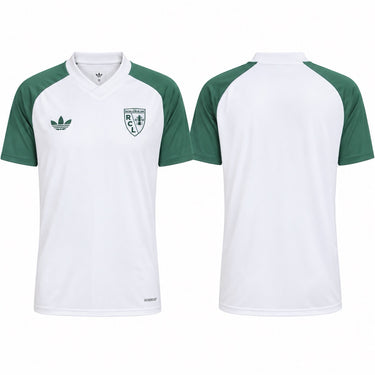 RC Lens Men's 2026/27 Away Pre-Match Jersey White Green