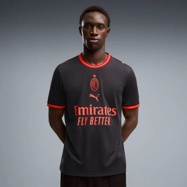 Maillot Third AC Milan Homme 2026/27 Gris Foncé Rouge