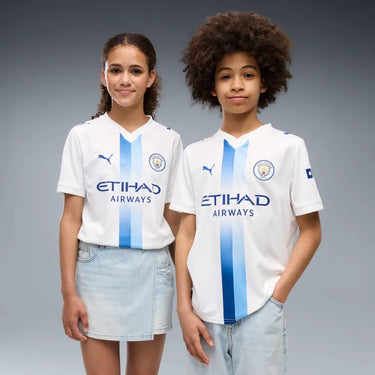 MCFC Third Replica Jersey Jr PUMA White-Blazing Blue 784355-06