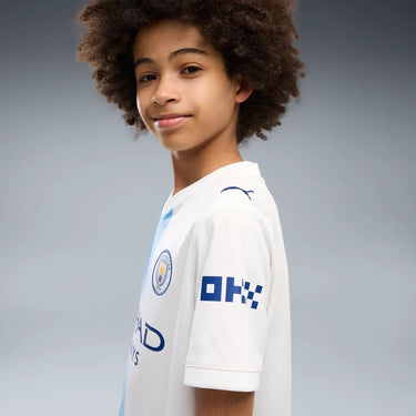 MCFC Third Replica Jersey Jr PUMA White-Blazing Blue 784355-06
