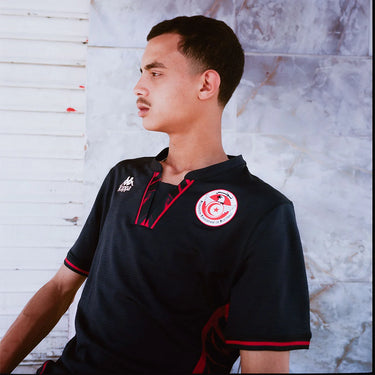 Tunisia National Football Team Men's 2026 Third Jersey Black Red