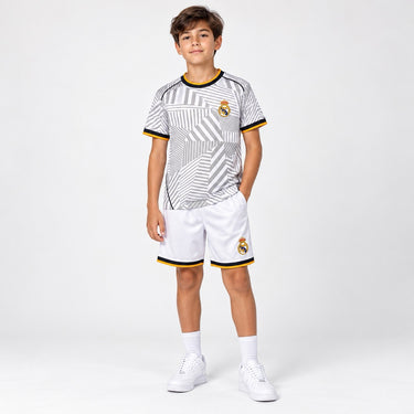 Kit Sublime Real Madrid Enfant 2026/27 Blanc Gris Clair – vue complémentaire 2