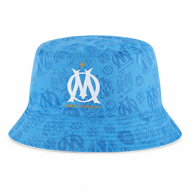 OM Reversible Bob Hat Logo M25110 Light Blue White