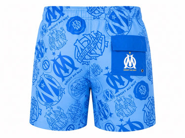 OM Marseille Olympic Swim Shorts Light Blue Navy