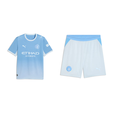 Ensemble maillot et short : Manchester City Domicile Maillot Short Homme 2026/27 Bleu Ciel – pack original sur fond blanc