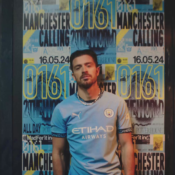 Maillot Manchester City Domicile Junior 2024/25 Bleu