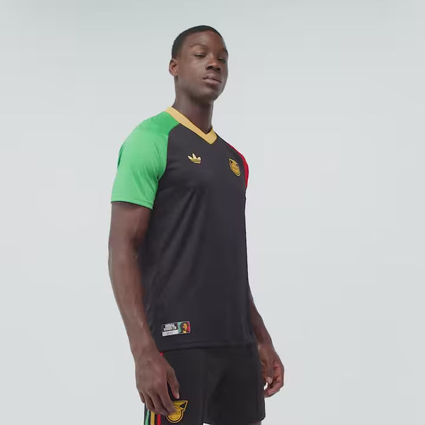 Maillot Pre-Match Jamaïque x Bob Marley adidas 2026 - Noir