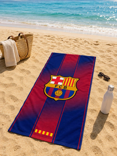 FC Barcelona Microfiber Towel 70x140 cm Navy Blue