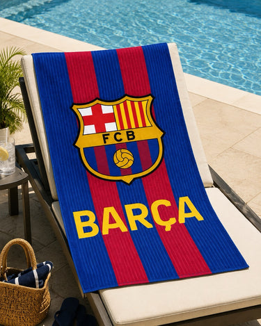 FC Barcelona Microfiber Towel 90x180 cm Blue Red