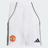 Short Manchester United Domicile Junior 2025/26 Blanc