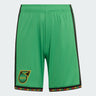 Le short Jamaïque x Bob Marley enfants affiche un vert éclatant.