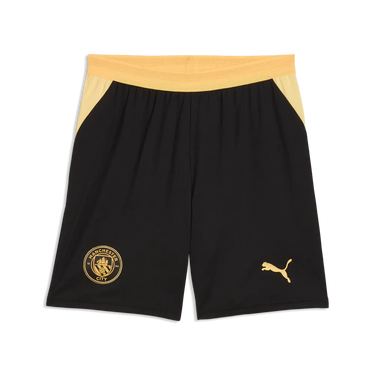 Bas du bundle – photographie originale Short Extérieur Manchester City Homme 2026/27 Noir Jaune