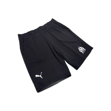 Short OM Blank adulte noir PUMA, vue avant officielle.