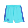 Le short Gardien OM Monumentale affiche un bleu azur profond.