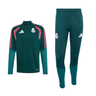 Survêtement Complet Real Madrid Homme 2026/27 Vert Rose : ensemble haut et pantalon sur fond blanc