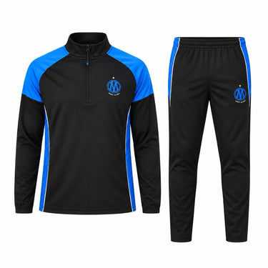 OM JUNIOR FAN POLYESTER TRACKSUIT Black/Blue M26042