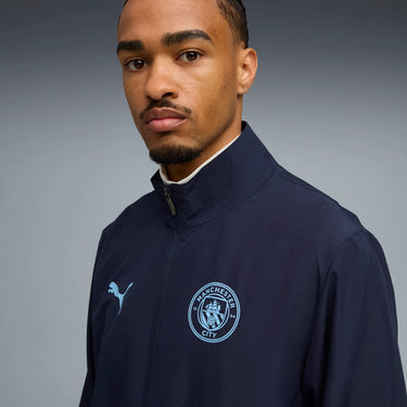 Ensemble Veste Pantalon Manchester City Essentials Homme 2025/26 Bleu