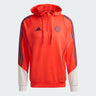 sweat capuche bayern munich rouge adidas detail logo