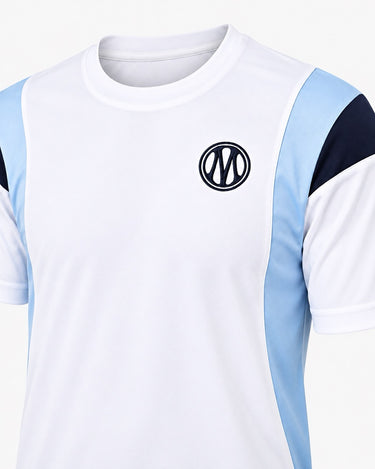 OM Big Lifestyle T-shirt til mænd 2026/27 Hvid Blå Lavendel