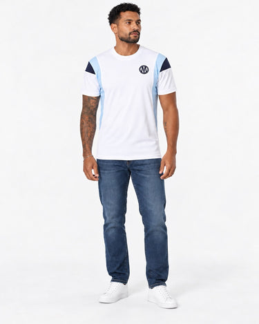 OM Big Lifestyle T-shirt til mænd 2026/27 Hvid Blå Lavendel
