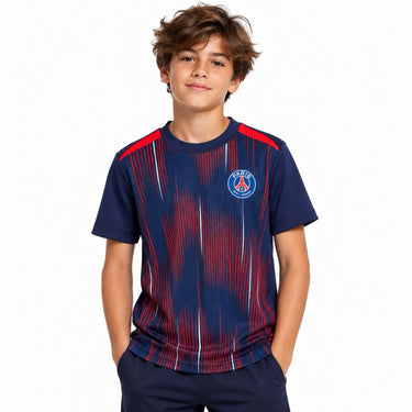 T-Shirt Polyester Sublime PSG Enfant 2026/27 Bleu Marine Rouge
