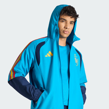 Veste All Weather Espagne Tiro Homme 2026 Bleu - Coupe du Monde