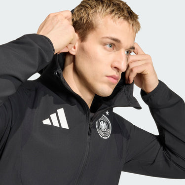 Veste Coupe-Vent Allemagne Tiro Travel Homme 2026 Noir - Coupe du Monde
