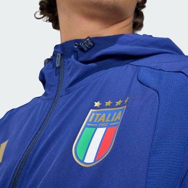 Veste Coupe-Vent Italie Tiro Travel Homme 2026 Bleu - Coupe du Monde
