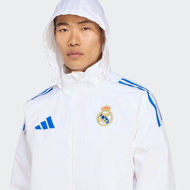 Veste Real Madrid All Weather Tiro 25 Homme 2025/26 Blanc