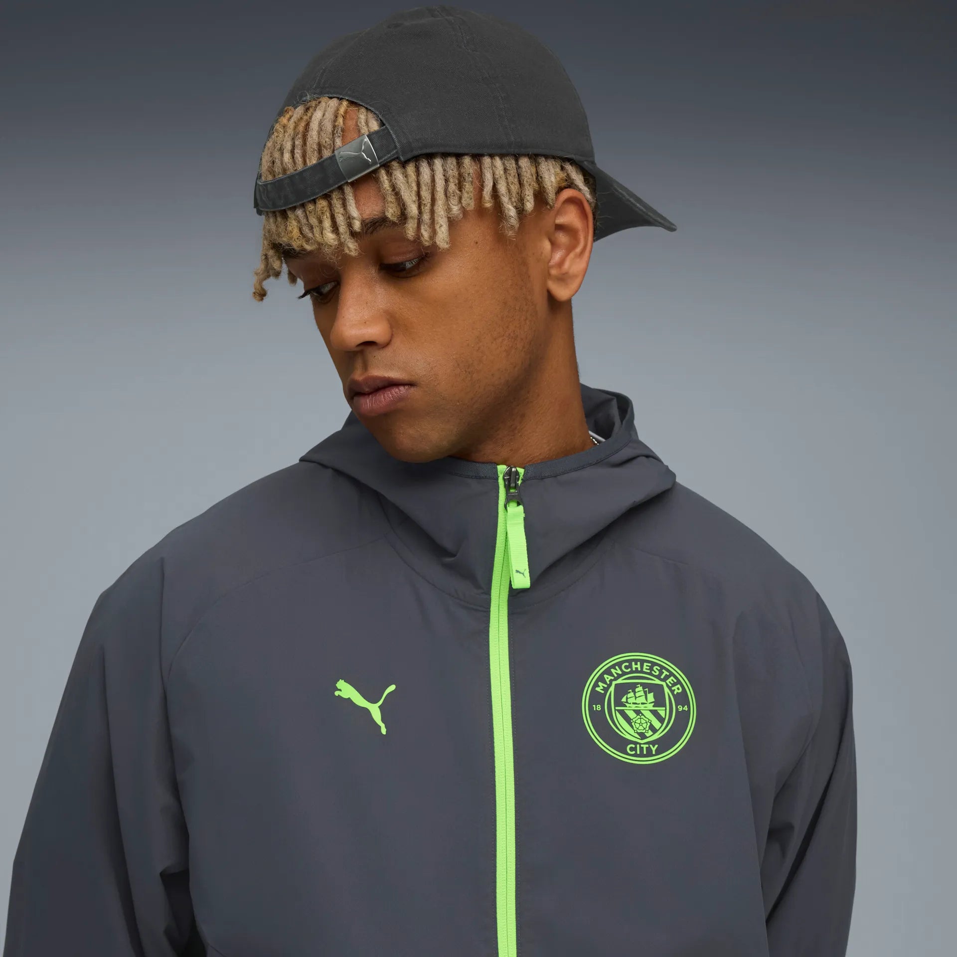 Icon Sports Manchester City FC Veste de survêtement zippée pour homme Icon Sports Manchester City FC Veste de survêtement zippée pour homme