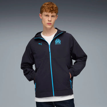 Veste à Capuche OM PumaTech Adulte 2025/26 Bleu
