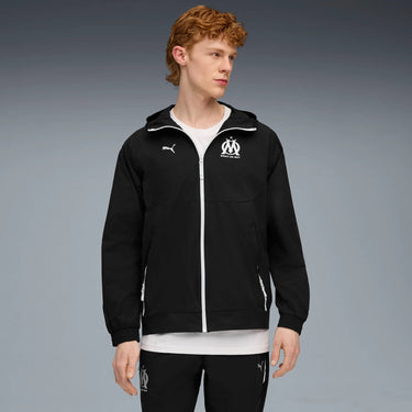 Veste à Capuche OM PumaTech Adulte 2025/26 Noir